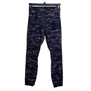 Lululemon Align Pant II Rip Wave Purple Thunder Black Size 4